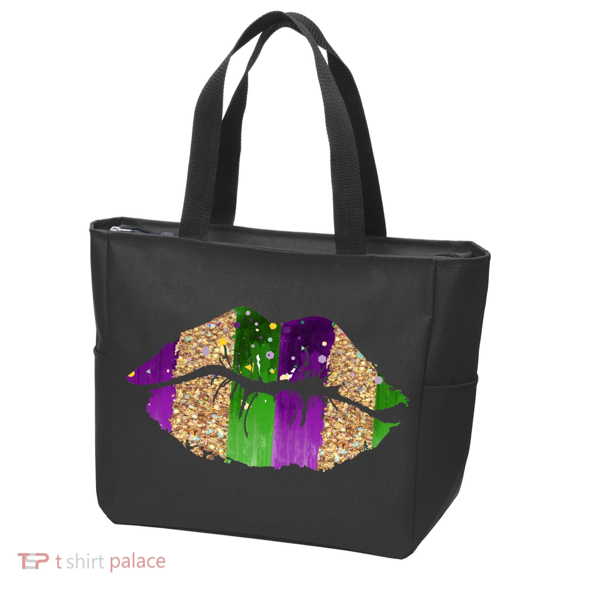 Mardi Gras Lips Celebration Tote Bag