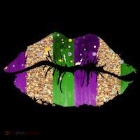 Mardi Gras Lips Celebration Tote Bag thumb 4