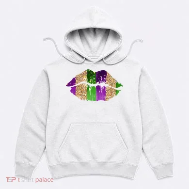 Mardi Gras Lips Celebration Hoodie