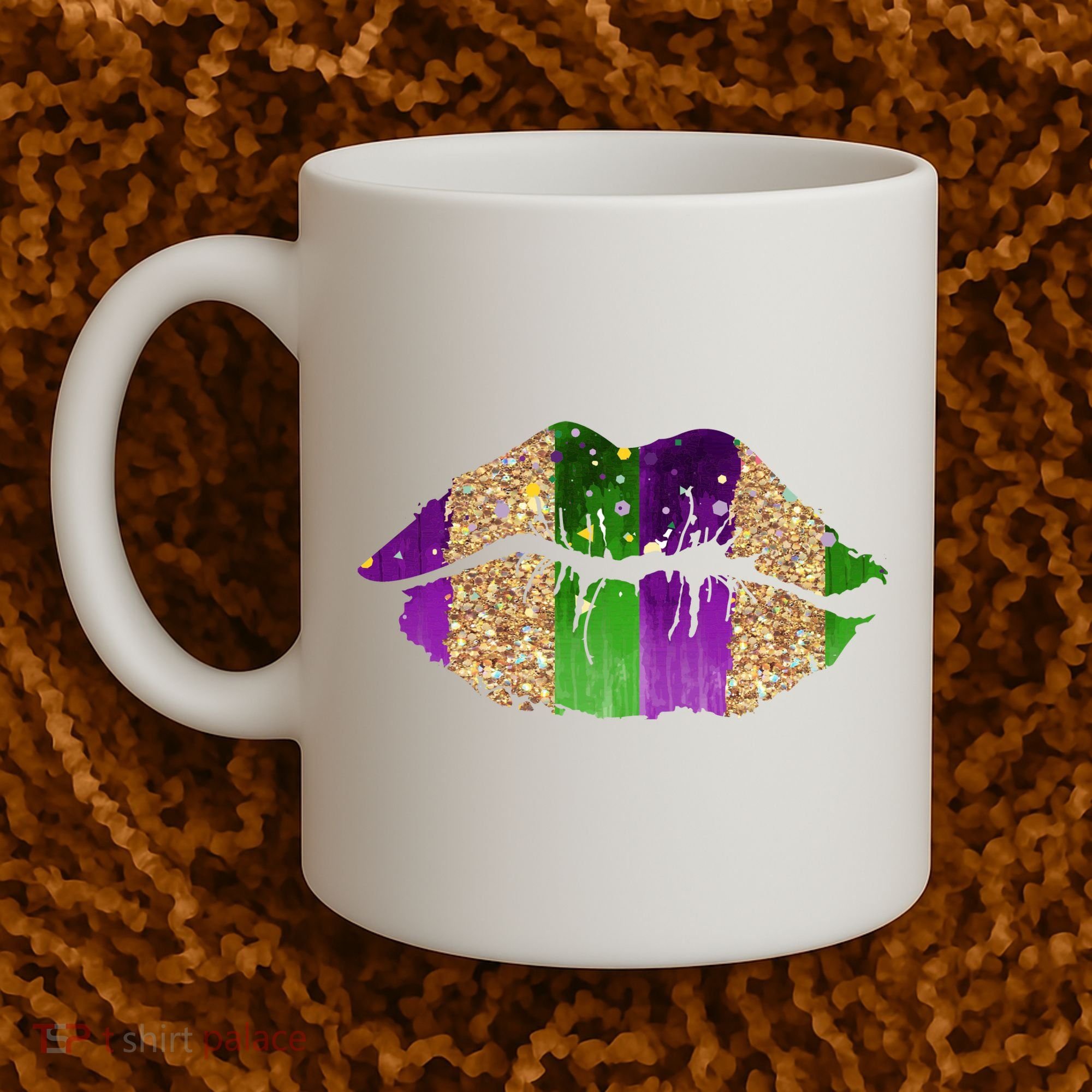 Mardi Gras Lips Celebration Coffee Mug