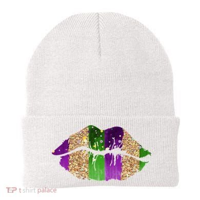 Mardi Gras Lips Celebration Beanie