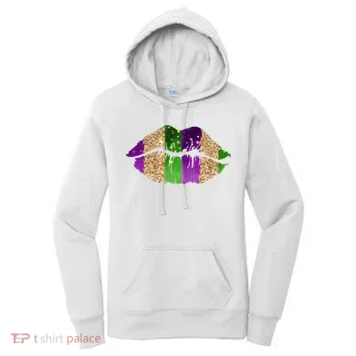 Mardi Gras Lips Celebration Women's Hoodie