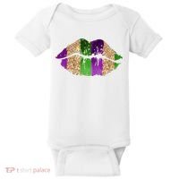 Mardi Gras Lips Celebration Baby Bodysuit thumb 0