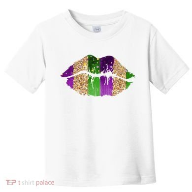 Mardi Gras Lips Celebration Toddler T-Shirt