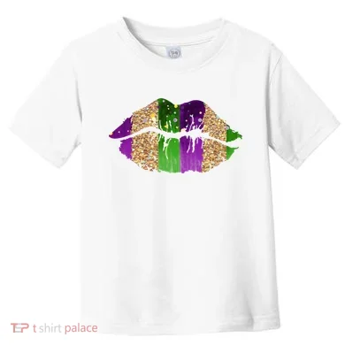 Mardi Gras Lips Celebration Toddler T-Shirt