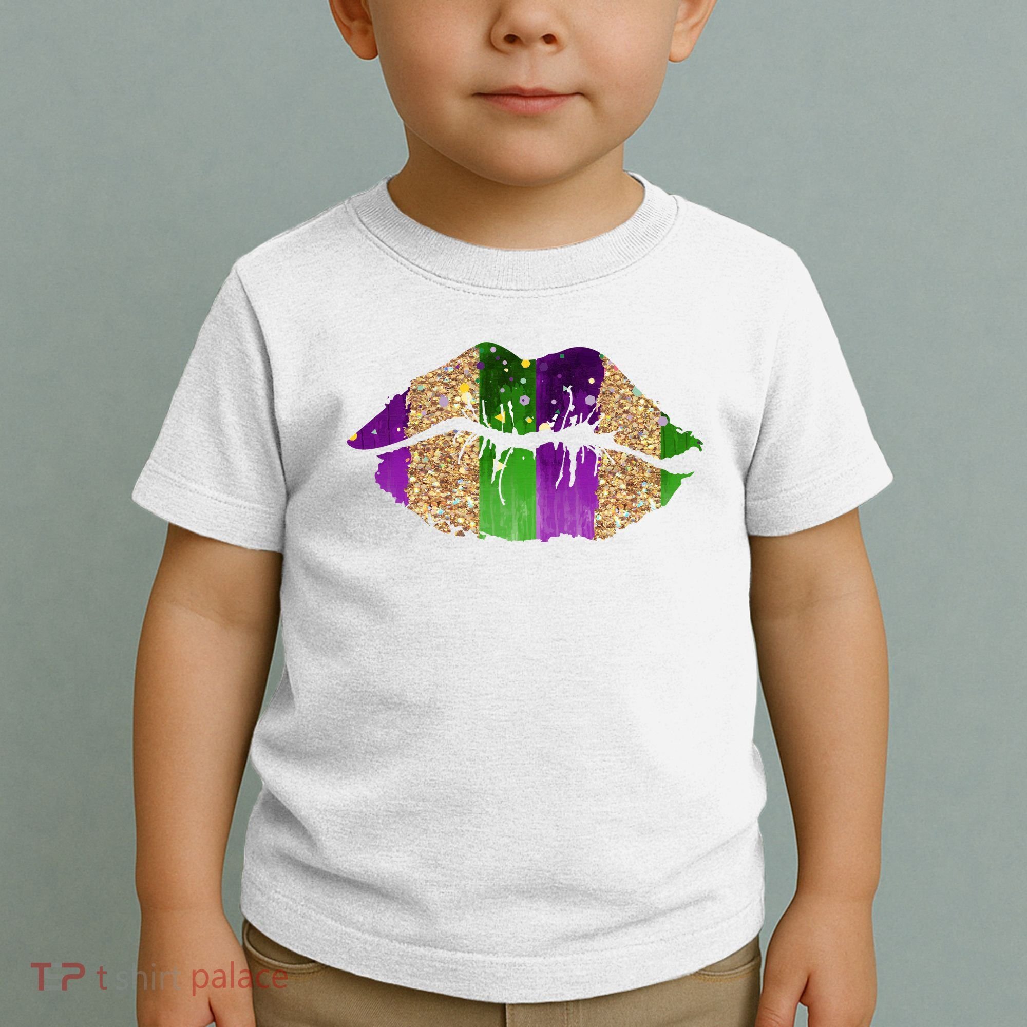 Mardi Gras Lips Celebration Toddler T-Shirt