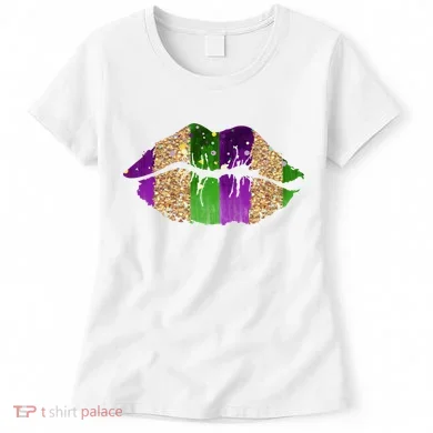 Mardi Gras Lips Celebration Women's T-Shirt