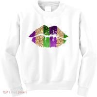 Mardi Gras Lips Celebration Kids Sweatshirt thumb 0