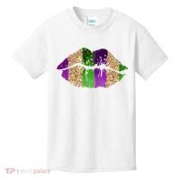 Mardi Gras Lips Celebration Kids T-Shirt thumb 0
