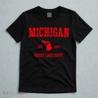 Michigan Great Lake State MI Est 1837 T-Shirt thumb 5