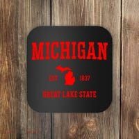 Michigan Great Lake State MI Est 1837 Coaster thumb 0