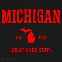 Michigan Great Lake State MI Est 1837 Mousepad thumb 1