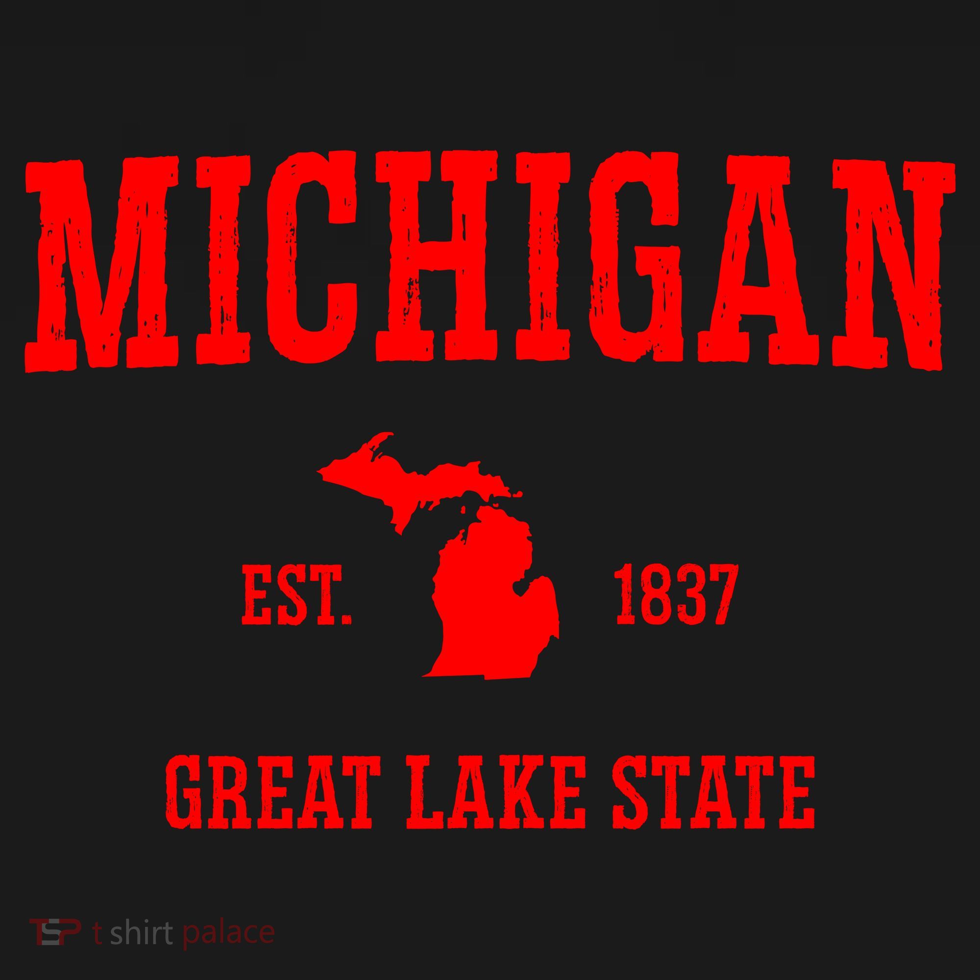 Michigan Great Lake State MI Est 1837 Mousepad