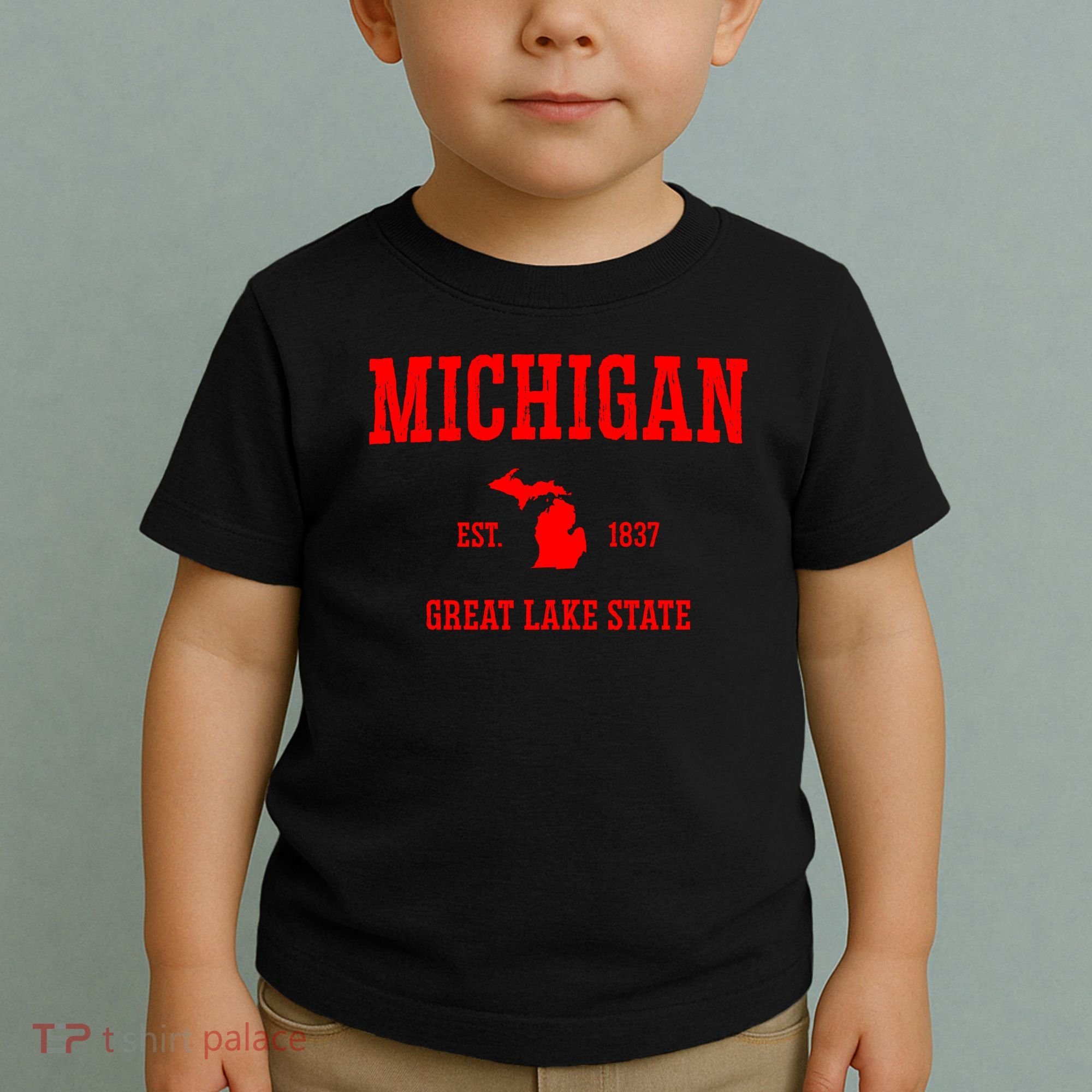 Michigan Great Lake State MI Est 1837 Toddler T-Shirt