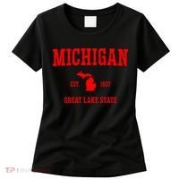 Michigan Great Lake State MI Est 1837 Women's T-Shirt thumb 0