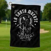 Mexican Grim La Santas Muertes Golf Towel thumb 1