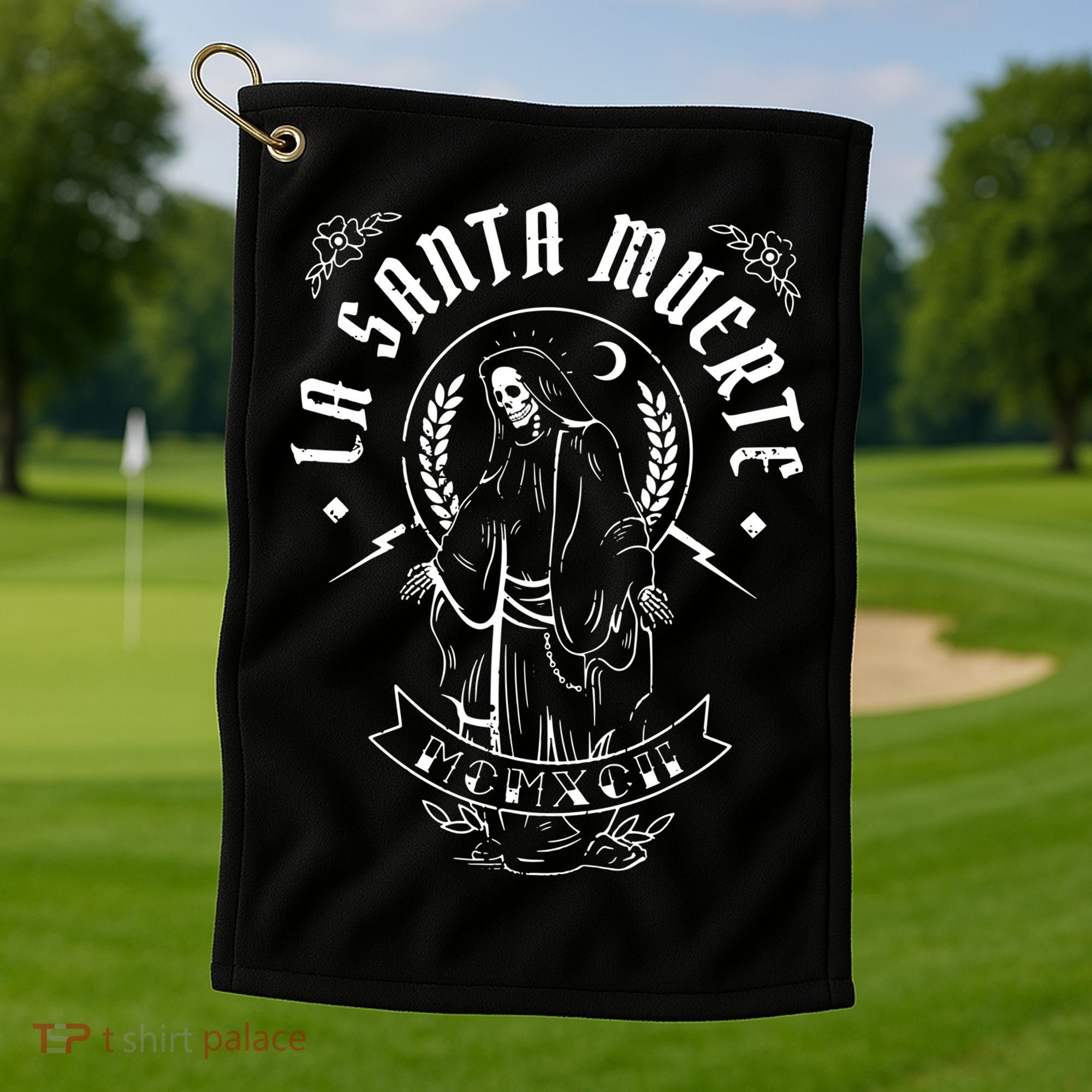 Mexican Grim La Santas Muertes Golf Towel