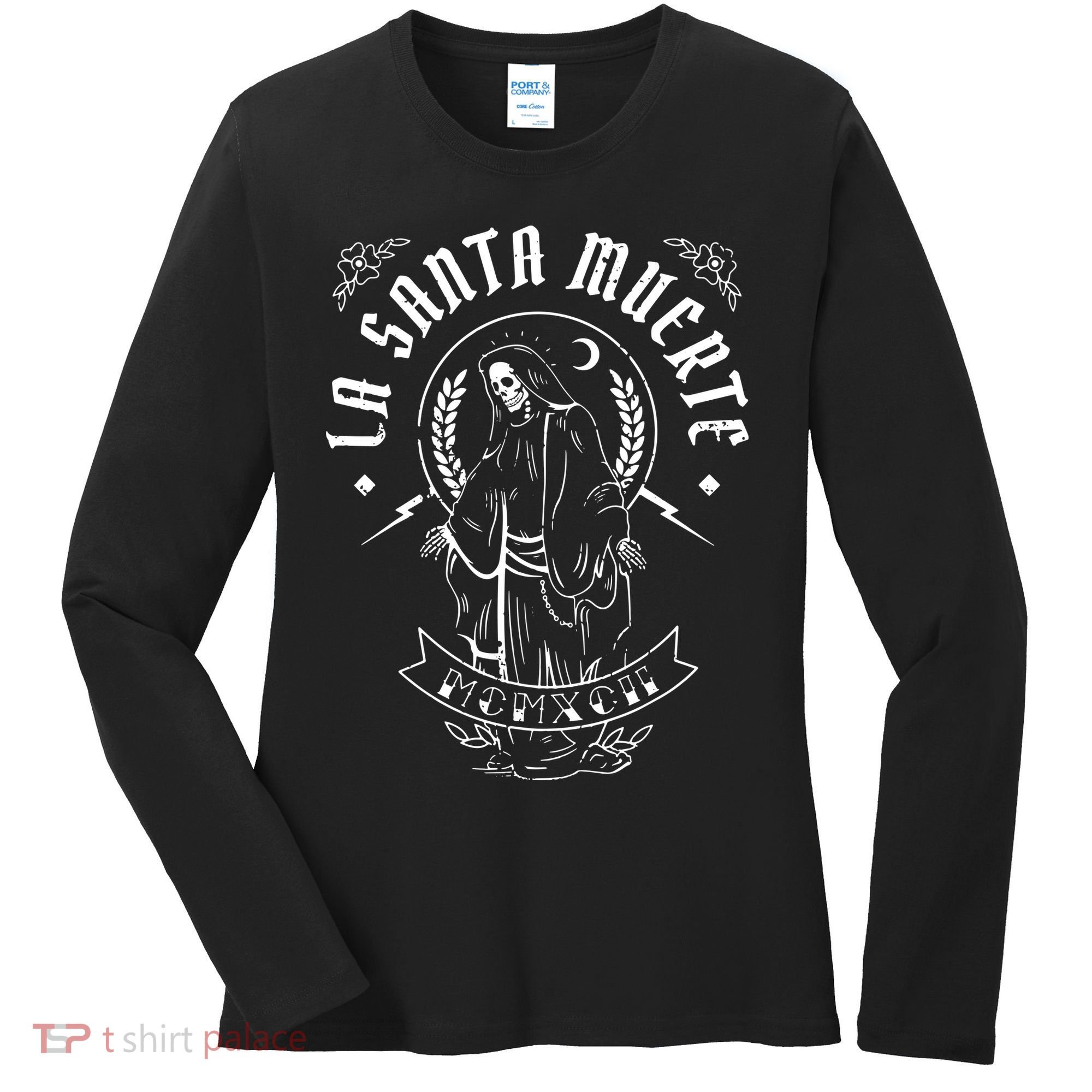 Mexican Grim La Santas Muertes Women's Long Sleeve Shirt