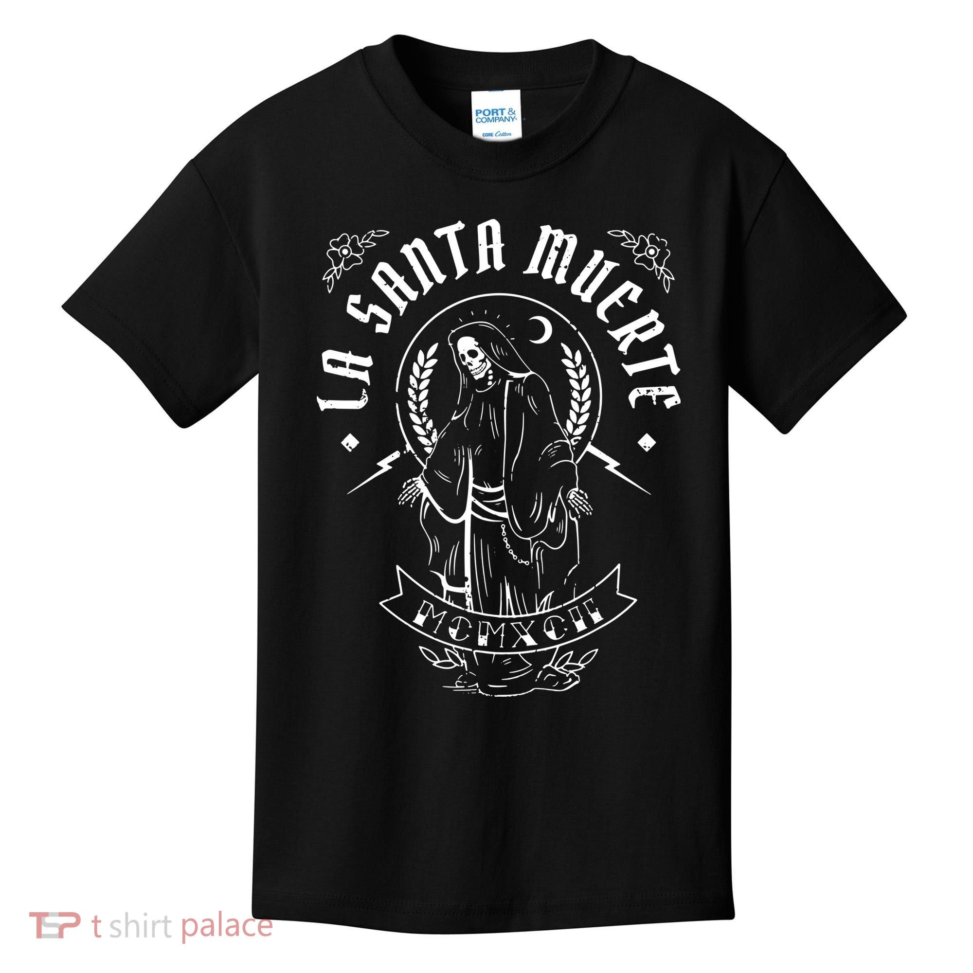 Mexican Grim La Santas Muertes Kids T-Shirt