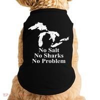 Michigan Great Lakes No Salt, No Sharks, No Problem Hoodie Doggie Tank thumb 0