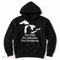 Michigan Great Lakes No Salt, No Sharks, No Problem Hoodie Hoodie thumb 0