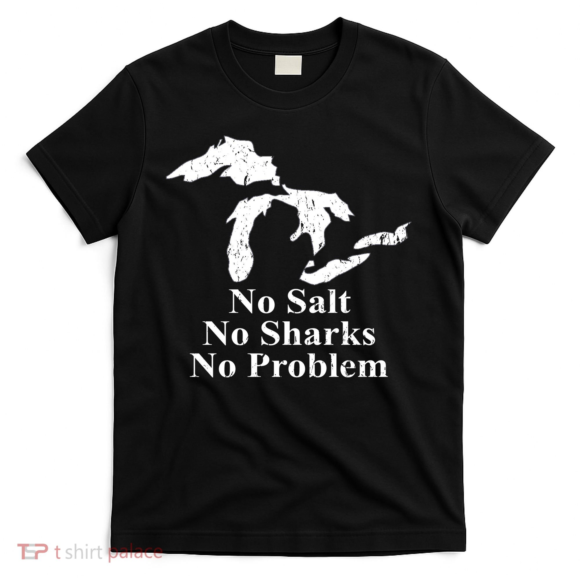 Michigan Great Lakes No Salt, No Sharks, No Problem Hoodie T-Shirt