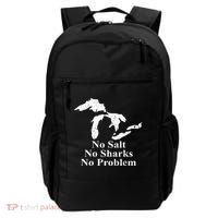 Michigan Great Lakes No Salt, No Sharks, No Problem Hoodie Backpack thumb 0