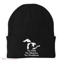 Michigan Great Lakes No Salt, No Sharks, No Problem Hoodie Beanie thumb 0