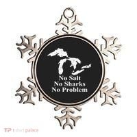 Michigan Great Lakes No Salt, No Sharks, No Problem Hoodie Ornament thumb 0