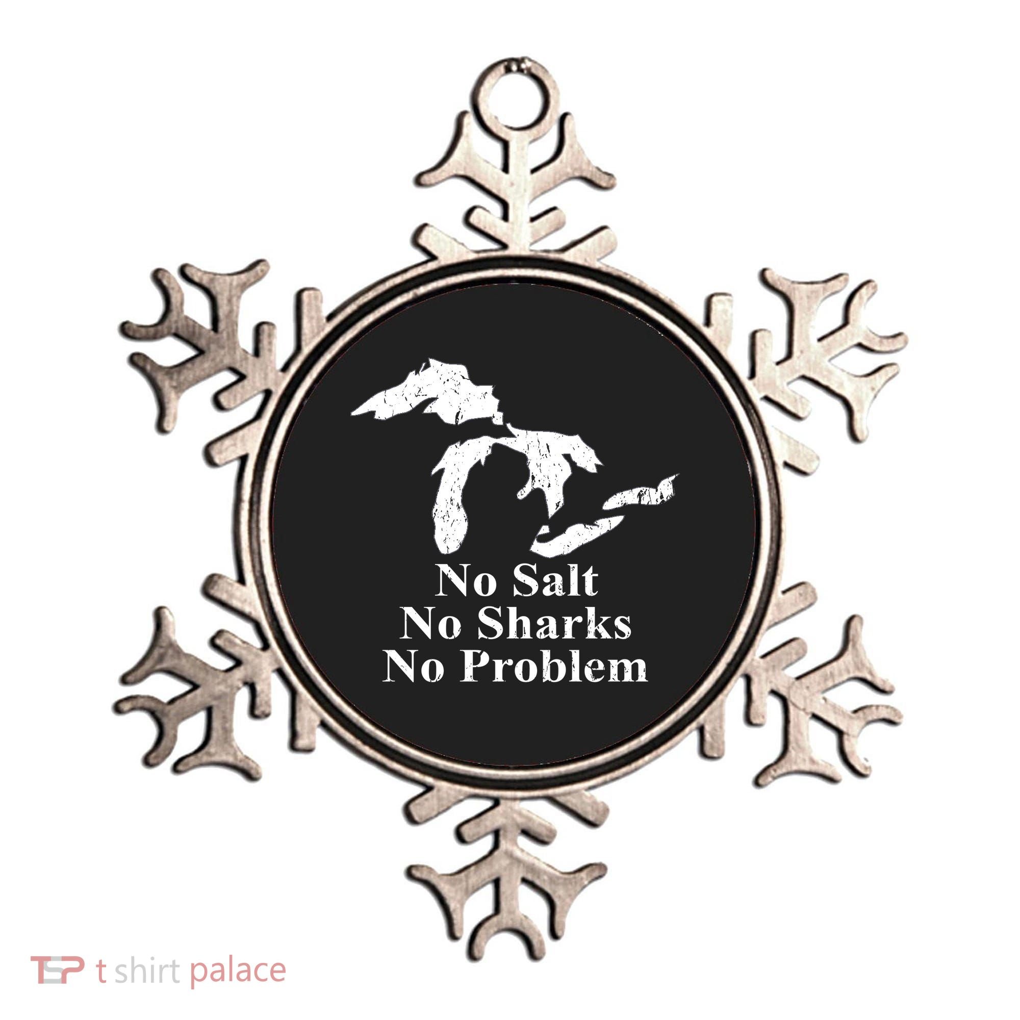 Michigan Great Lakes No Salt, No Sharks, No Problem Hoodie Ornament