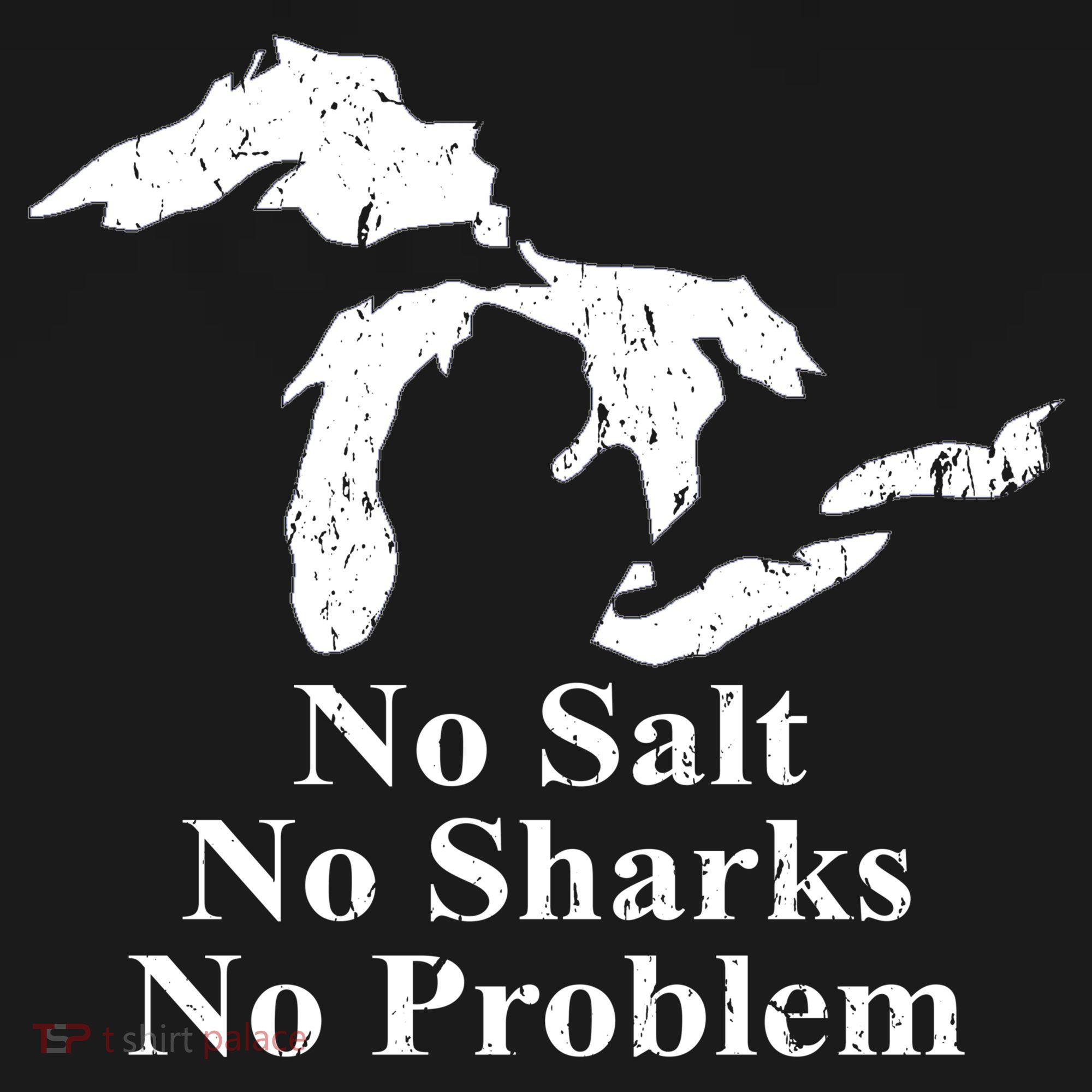 Michigan Great Lakes No Salt, No Sharks, No Problem Hoodie Women's Tank Top