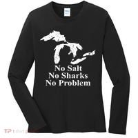 Michigan Great Lakes No Salt, No Sharks, No Problem Hoodie Women's Long Sleeve Shirt thumb 0