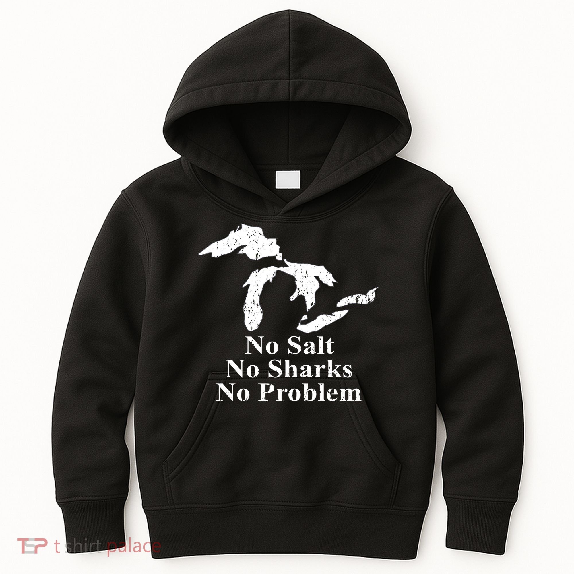 Michigan Great Lakes No Salt, No Sharks, No Problem Hoodie Kids Hoodie