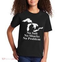 Michigan Great Lakes No Salt, No Sharks, No Problem Hoodie Kids T-Shirt thumb 2