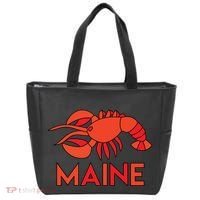 Maine Gift Lobster Stained Glass Lobster Tote Bag thumb 0