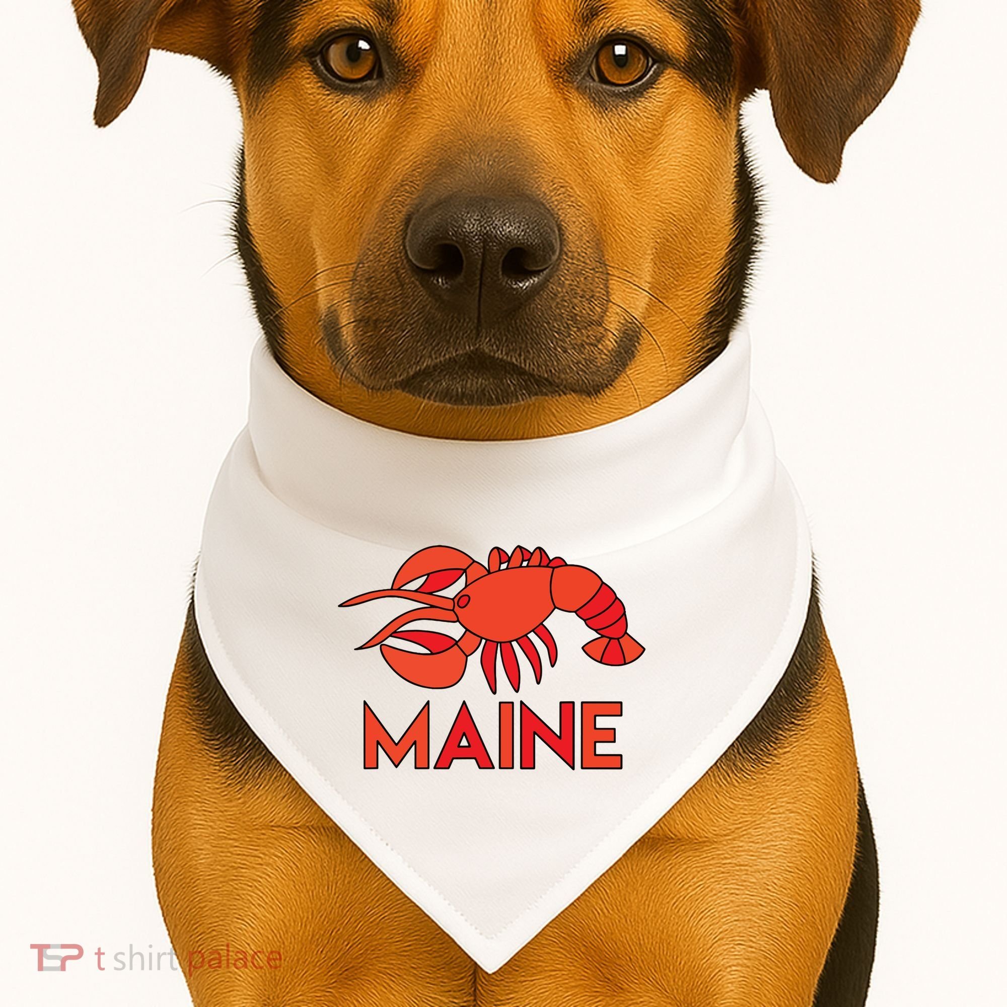 Maine Gift Lobster Stained Glass Lobster USA-Made Doggie Bandana