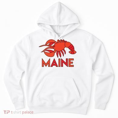 Maine Gift Lobster Stained Glass Lobster Hoodie