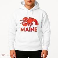 Maine Gift Lobster Stained Glass Lobster Hoodie thumb 2