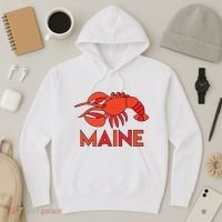 Maine Gift Lobster Stained Glass Lobster Hoodie thumb 3