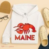 Maine Gift Lobster Stained Glass Lobster Hoodie thumb 4