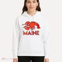 Maine Gift Lobster Stained Glass Lobster Hoodie thumb 5