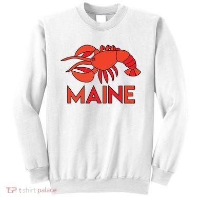 Maine Gift Lobster Stained Glass Lobster Sweatshirt