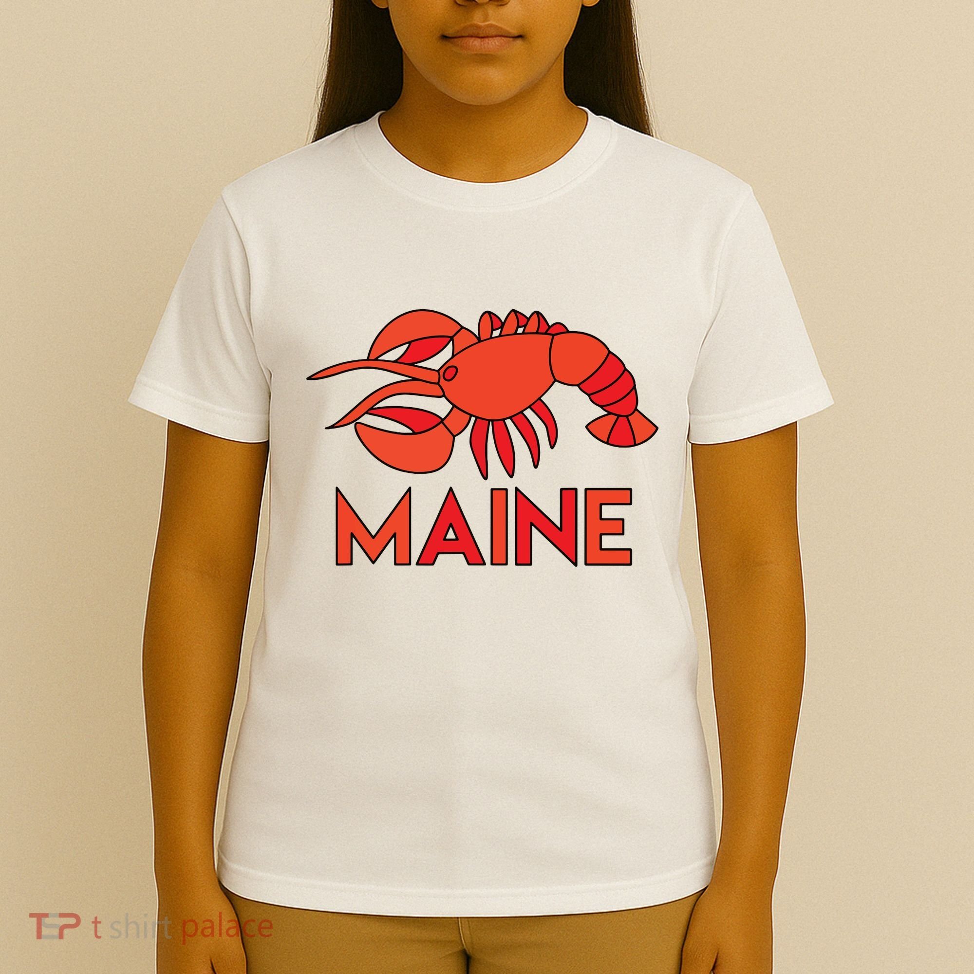 Maine Gift Lobster Stained Glass Lobster T-Shirt