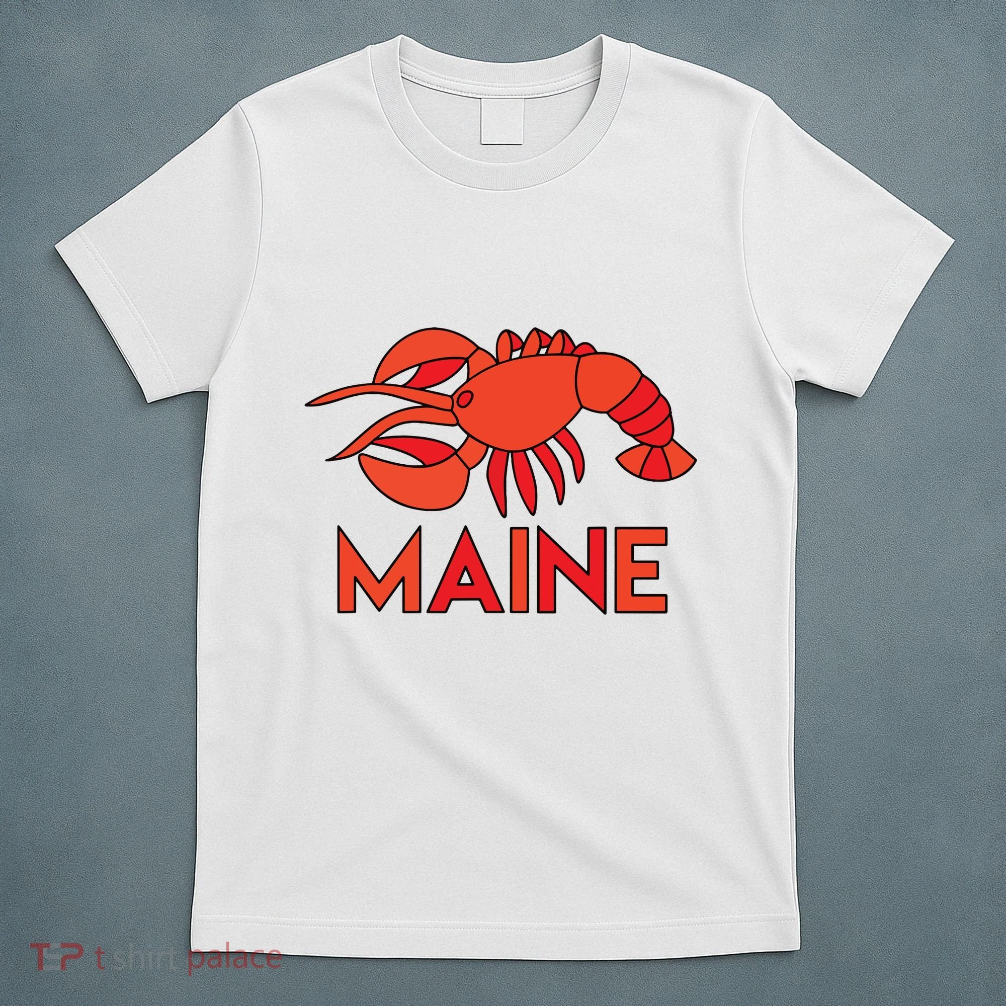 Maine Gift Lobster Stained Glass Lobster T-Shirt