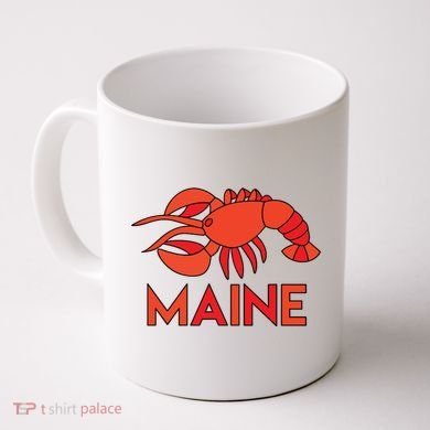 Maine Gift Lobster Stained Glass Lobster Coffee Mug