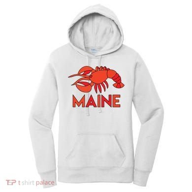 Maine Gift Lobster Stained Glass Lobster Women's Hoodie