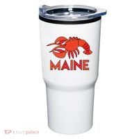 Maine Gift Lobster Stained Glass Lobster Tumbler thumb 0