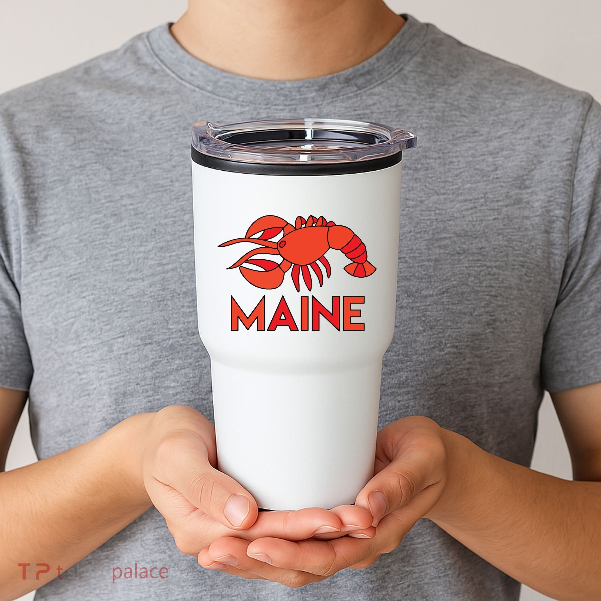 Maine Gift Lobster Stained Glass Lobster Tumbler