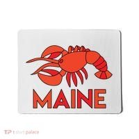 Maine Gift Lobster Stained Glass Lobster Mousepad thumb 0