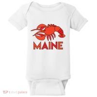 Maine Gift Lobster Stained Glass Lobster Baby Bodysuit thumb 0
